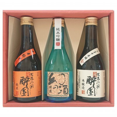 酔園 家呑み 300ml 3本セット【長野県安曇野の日本酒】