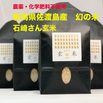 【農薬・化学肥料不使用】 新潟県佐渡島産 石崎さんの玄米 2kg 『数量限定』