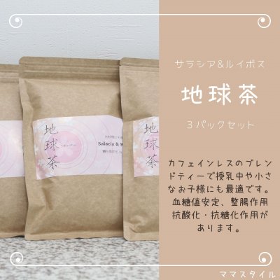 地球茶 < アースティー> (めっちゃ好きっ茶)サラシア × ルイボス 30パック/3袋
