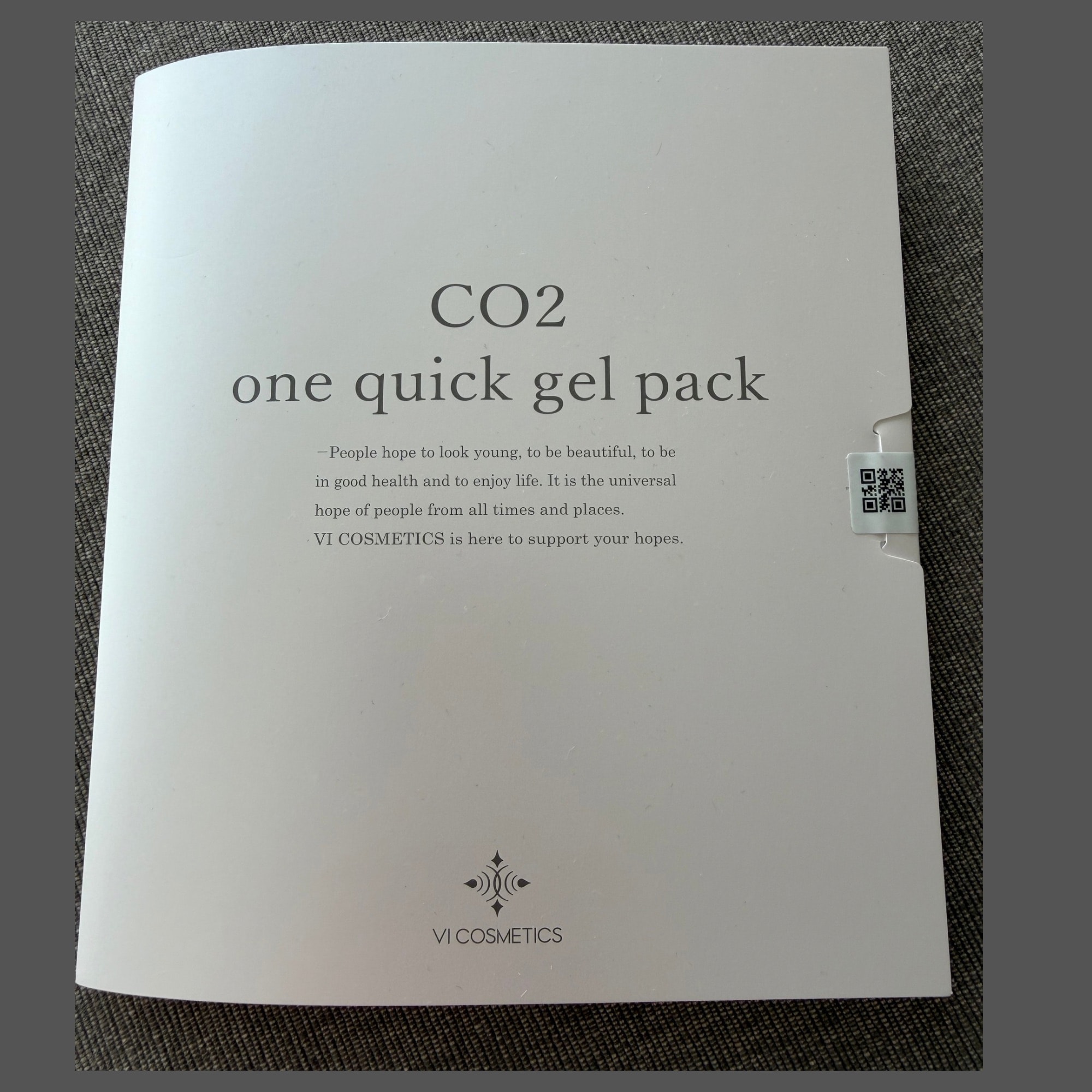 CO2ワンクイックジェルパック(炭酸パック)