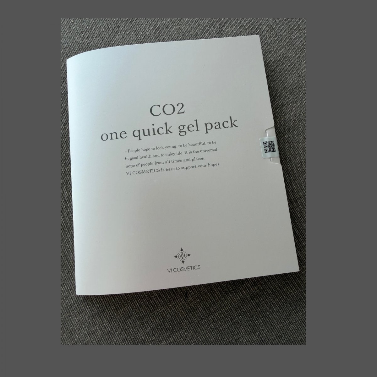 CO2ワンクイックジェルパック(炭酸パック)