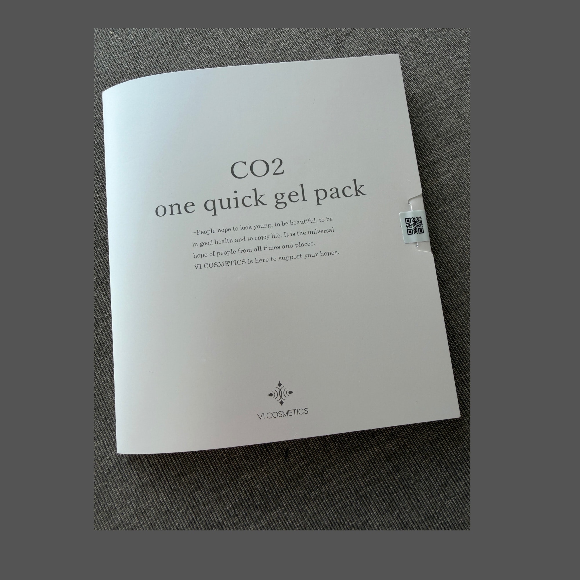 CO2ワンクイックジェルパック(炭酸パック)