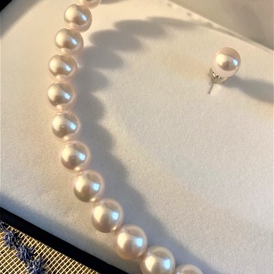 今春大流行【厳選|1点限定|送料無料】パール 真珠花珠 8-8.5mm ネックレス&ピアスセット 鑑別書付高ポイント 新春/年末年始/成人式/卒園/入園/卒業/入学