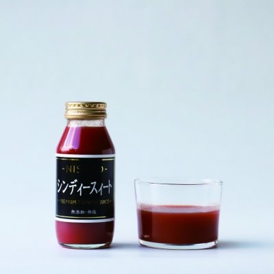 【トマトジュース】シンディースイートのトマトジュース180ml×6本入り/北海道ニセコ産トマト/みっちゃんのトマト
