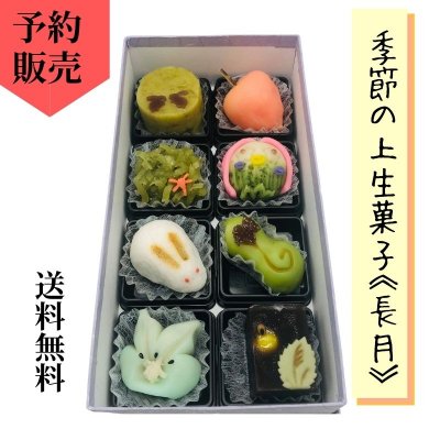 【予約販売】9月12日締切、9月14日発送開始|季節の上生菓子《長月》|8個入り|クール便送料込み