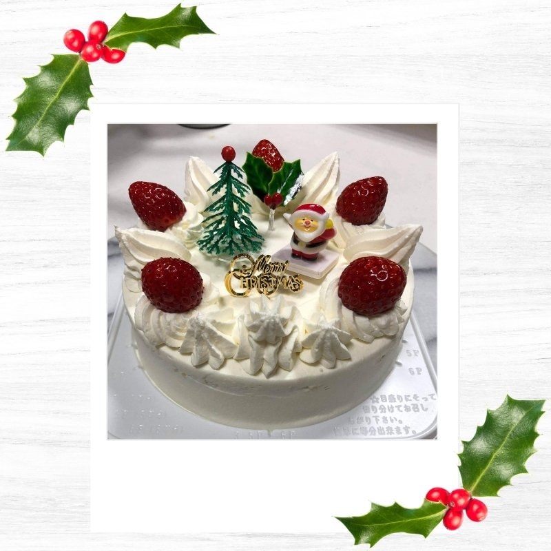 うさぎや特製クリスマスケーキ　５号　生クリームのイメージその２