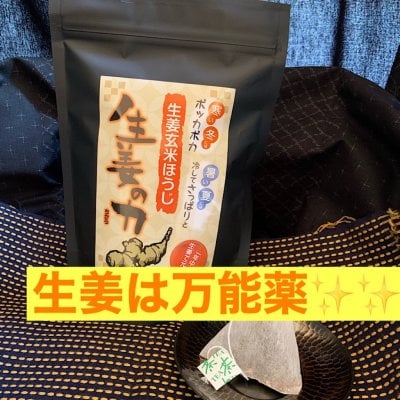 「生姜の力」ティーパックX12袋 送料無料!!一年中生姜で元気に!暑い夏には冷やしてさっぱり、寒い冬にはポッカポカ。