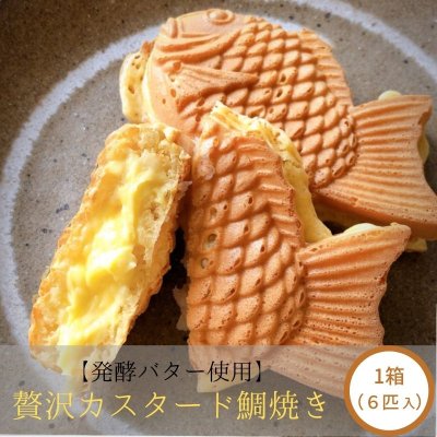 贅沢カスタード鯛焼き 1箱(6匹入り)