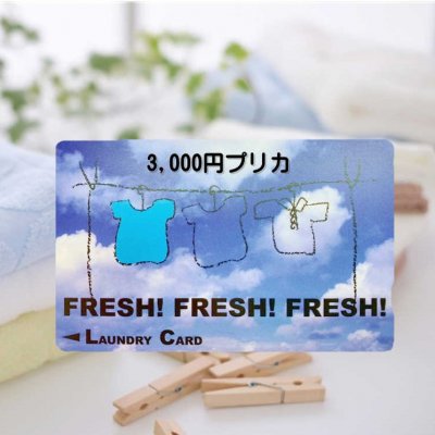 コインランドリーぴーかん プリペイドカード 3,000円 割引後 2,900円