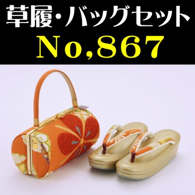 草履・バッグセット No.867