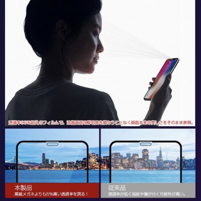 【強化ガラスフィルム】【目に優しい】iPhoneフィルム 多機種対応 送料無料