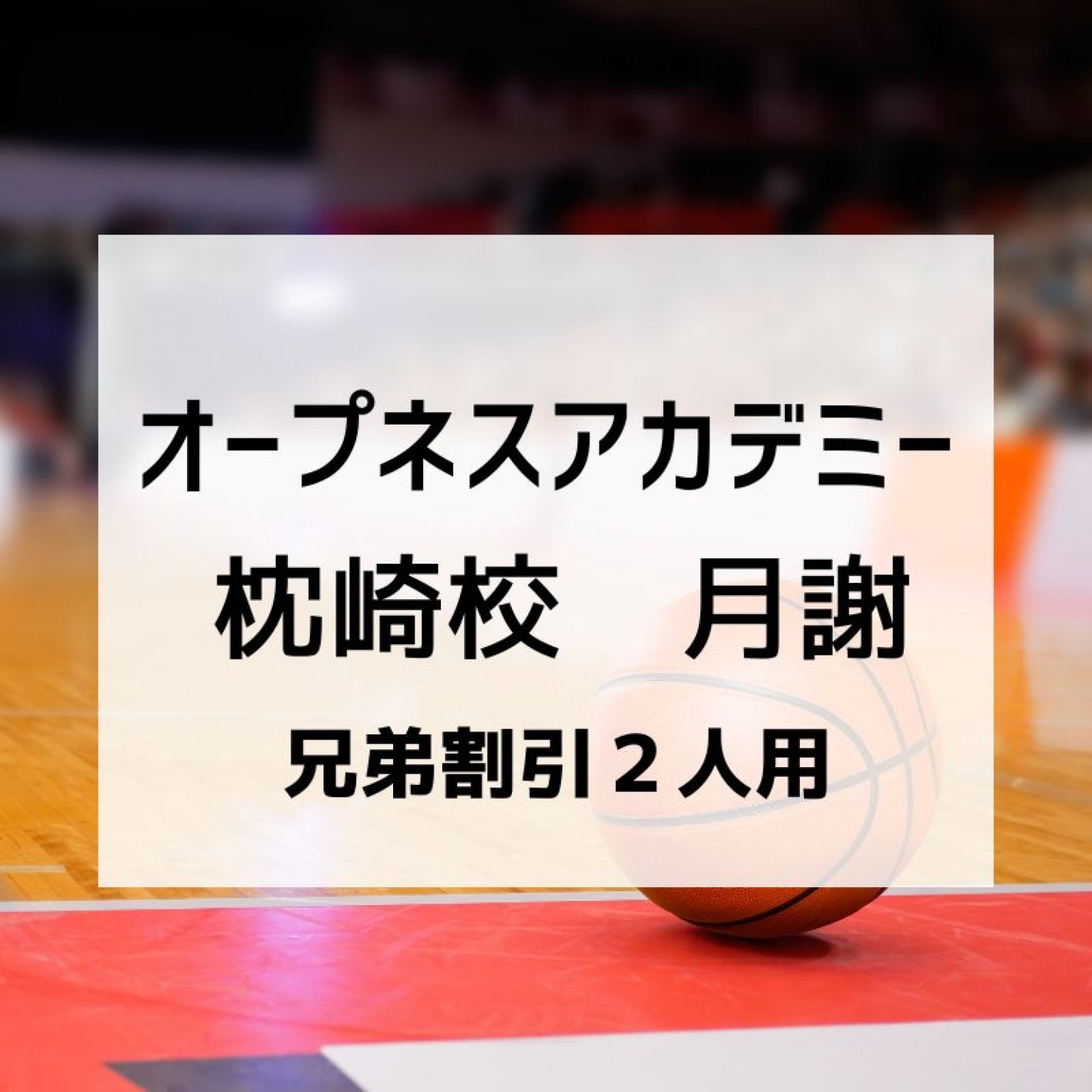オープネスアカデミー枕崎校(兄弟割引２人用）