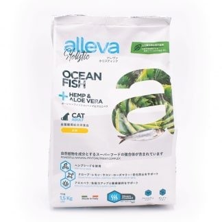 【定期便で150P還元 プレミアムキャットフード】アレヴァホリスティック オーシャンフィッシュ+ヘンプ&アロエベラ 1.5KG