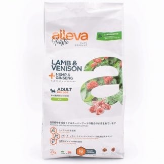 【プレミアムドッグフード】アレヴァホリスティック ラム&ベニソン+ヘンプ&ジンセン 成犬用 2KG