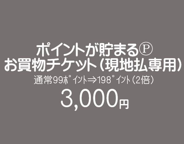 【現地払い専用】お買物チケット/3000円