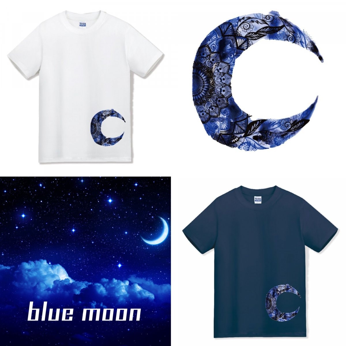 ★Tシャツ★【blue moon】ブルーリポ オリジナルTシャツ　沖縄　
