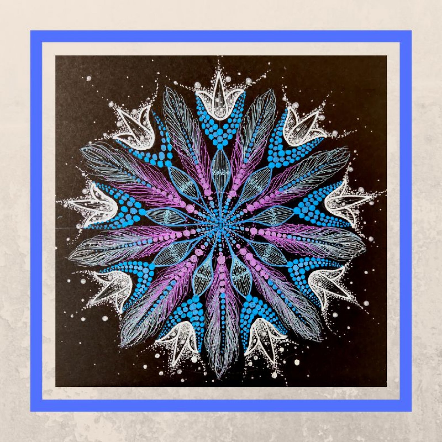 【花さく心ひらく華マンダラアート】　4ヶ月オンライン講座