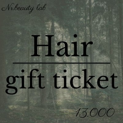 Hair gift ticket 13.000yen