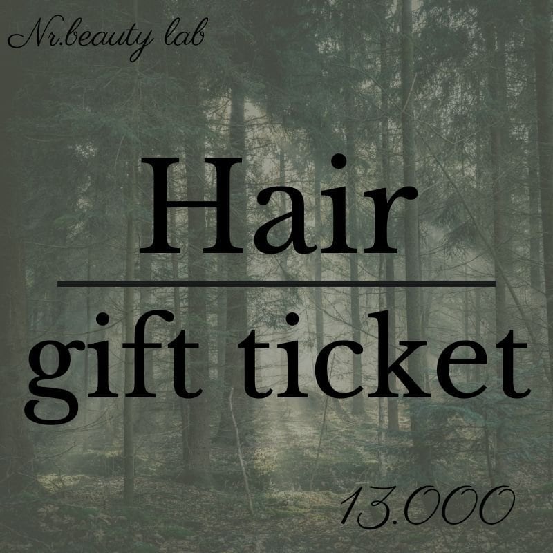 Hair gift ticket 13.000yenのイメージその１