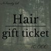 Hair gift ticket 11.000yen