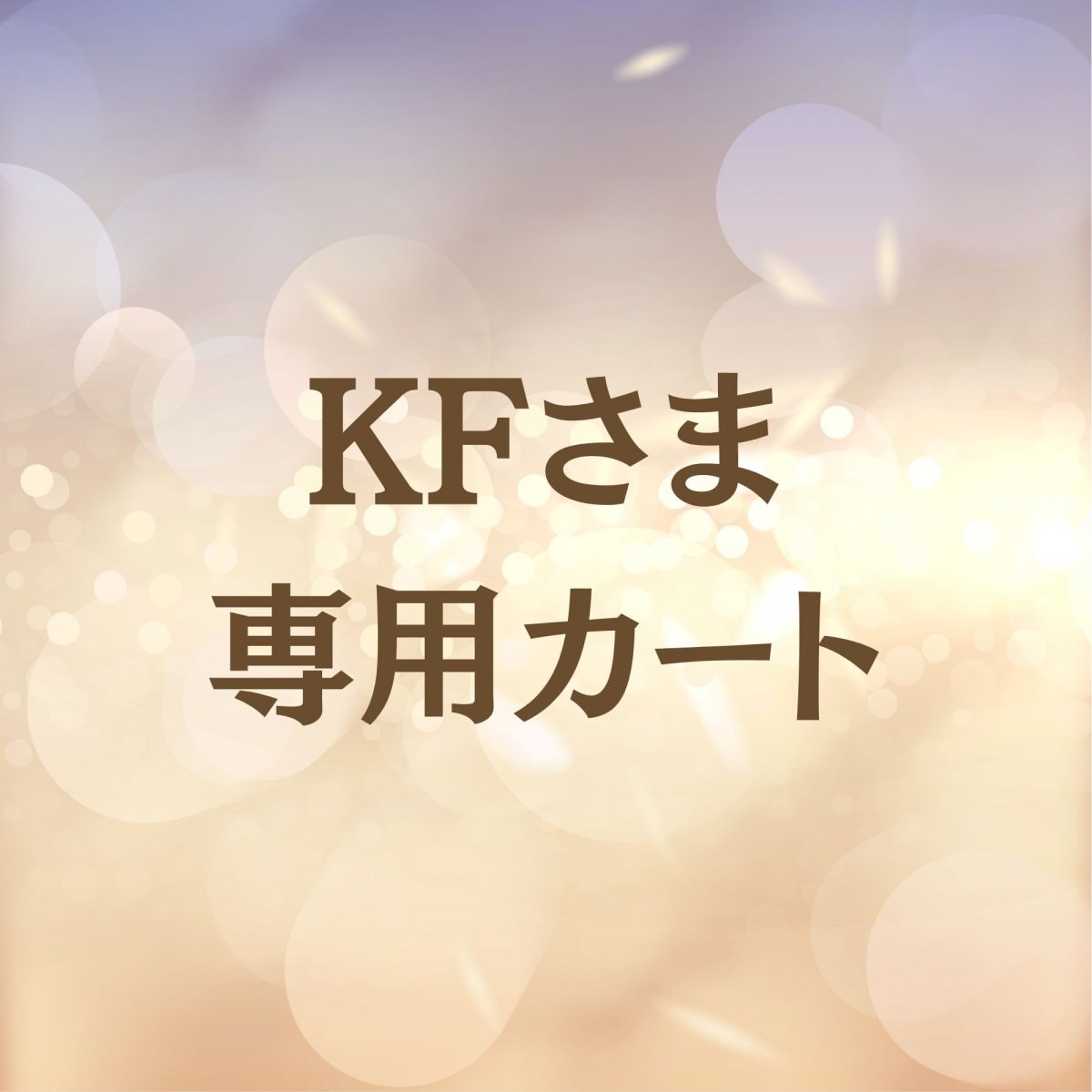 【2025年1月】KF様専用商品カート