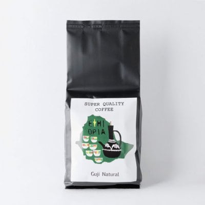 エチオピアコーヒー ロースト豆 グジ ブレホラ ナチュラル 200g【Ethiopian Coffee House】