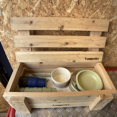 DIY　〜クラフトBOXキット〜　木製収納ボックス/高さ15cm×幅59cm×奥行28cm