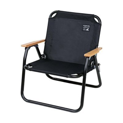 【CAPTAIN STAG】ブラックラベルロースタイルソロベンチ UC1677 アウトドア用品 キャンプ用品 レジャー用品