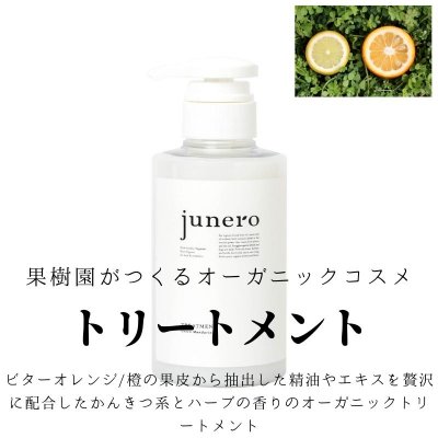 オーガニックトリートメント300ｍｌ_ポンプボトルタイプ＿junero/ジュネロ_お家でヘッドスパ_ハーブの香り