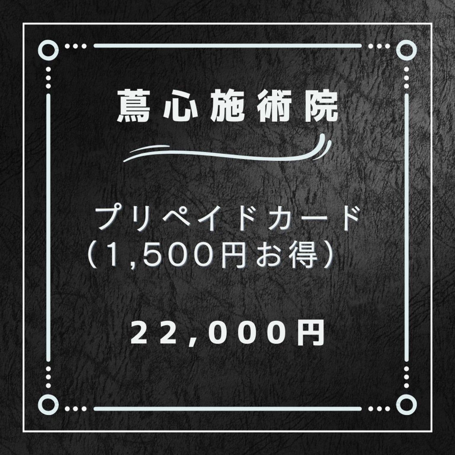 22,000円プリペイド
