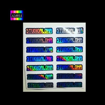スタジオアロハオリジナル デザインシール001(1シート14片入り)