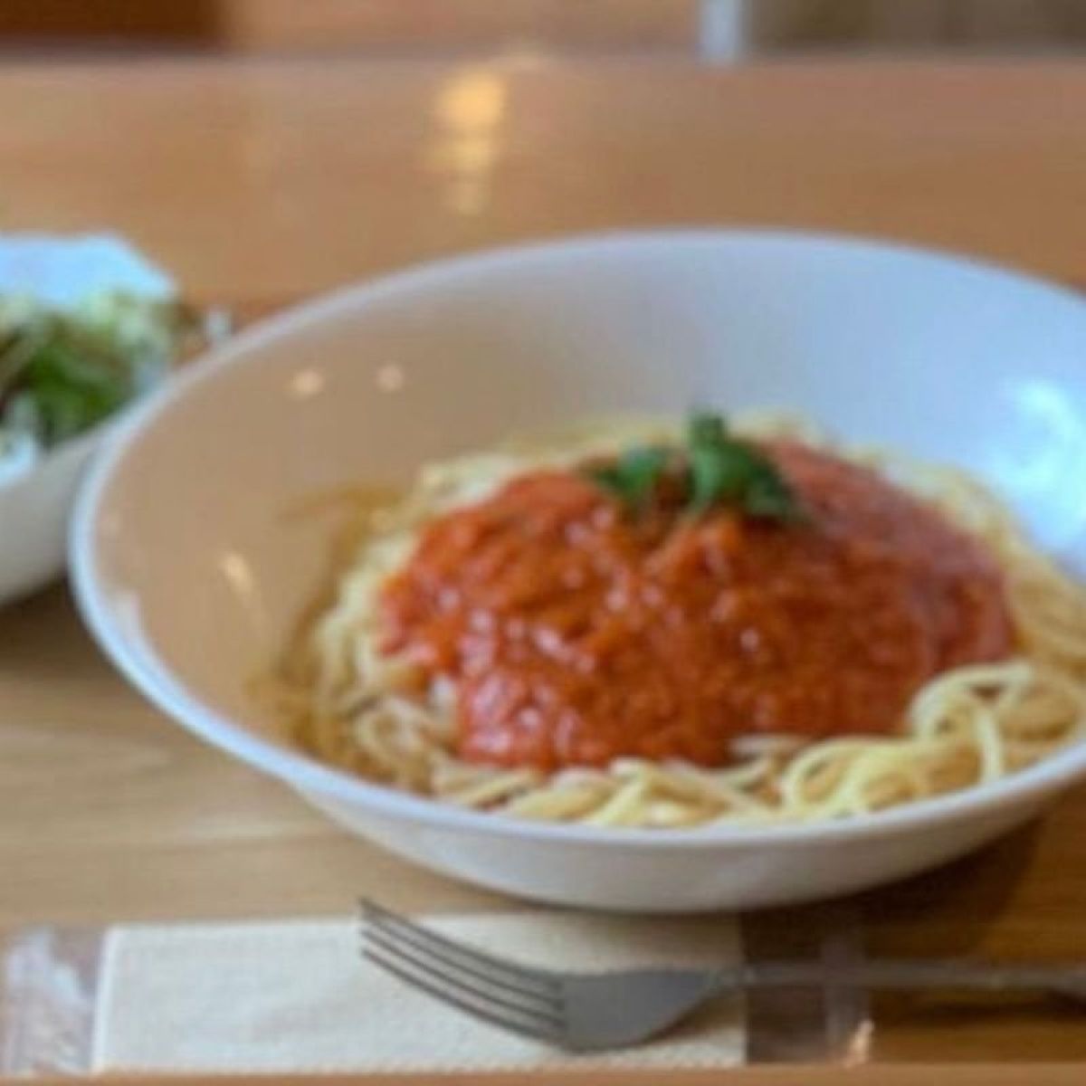 スパゲティー・ドリンクセット  トマトor野菜とベーコンの和風　選択可　現地払い