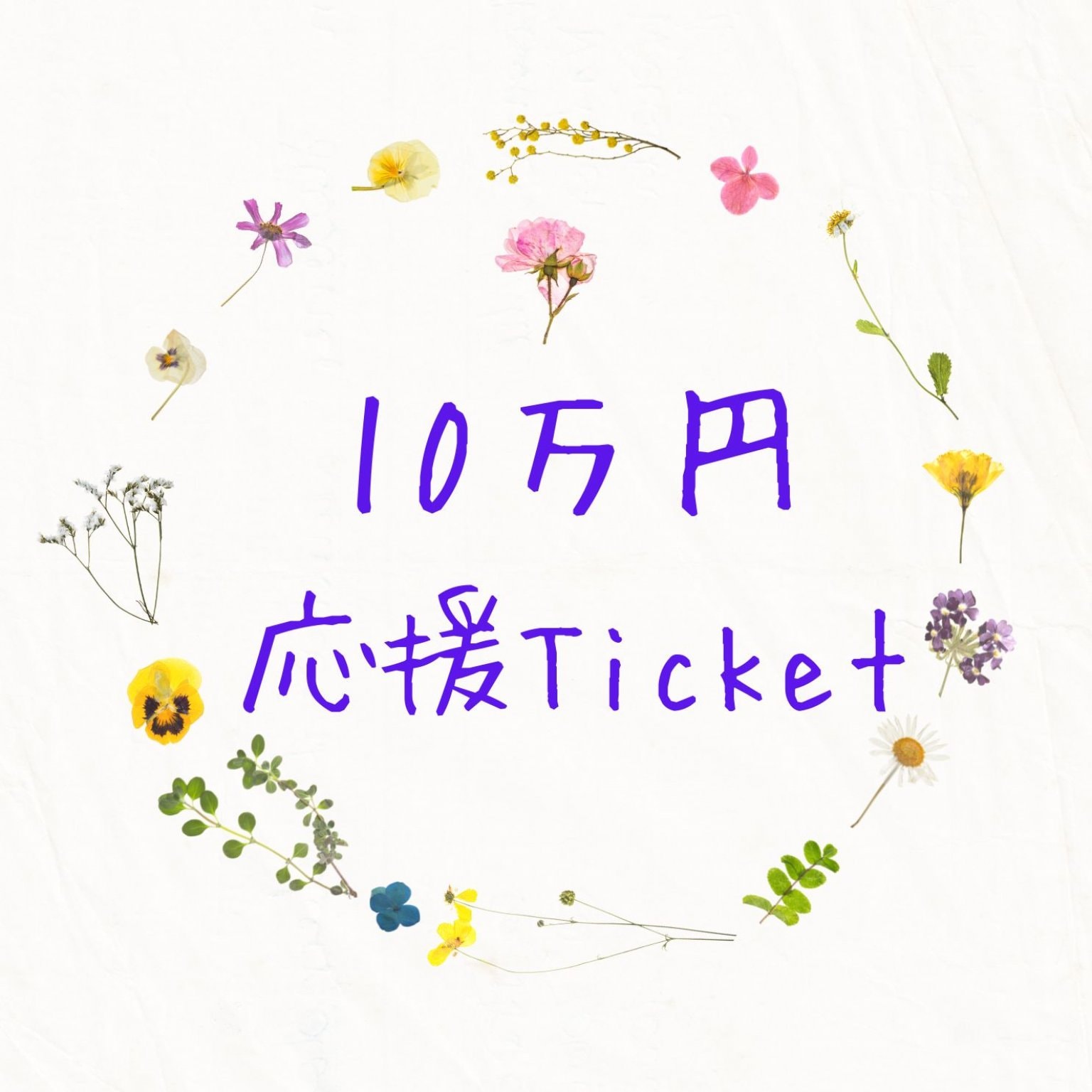 10万円　Roots　応援Ticket