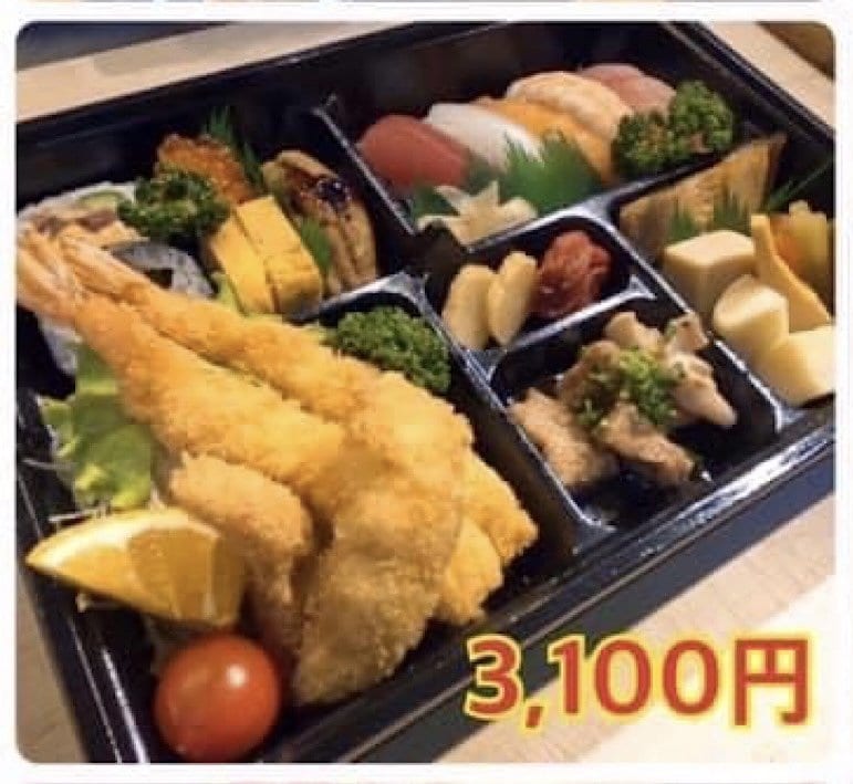 お寿司弁当（1人前・3,100円）のイメージその１