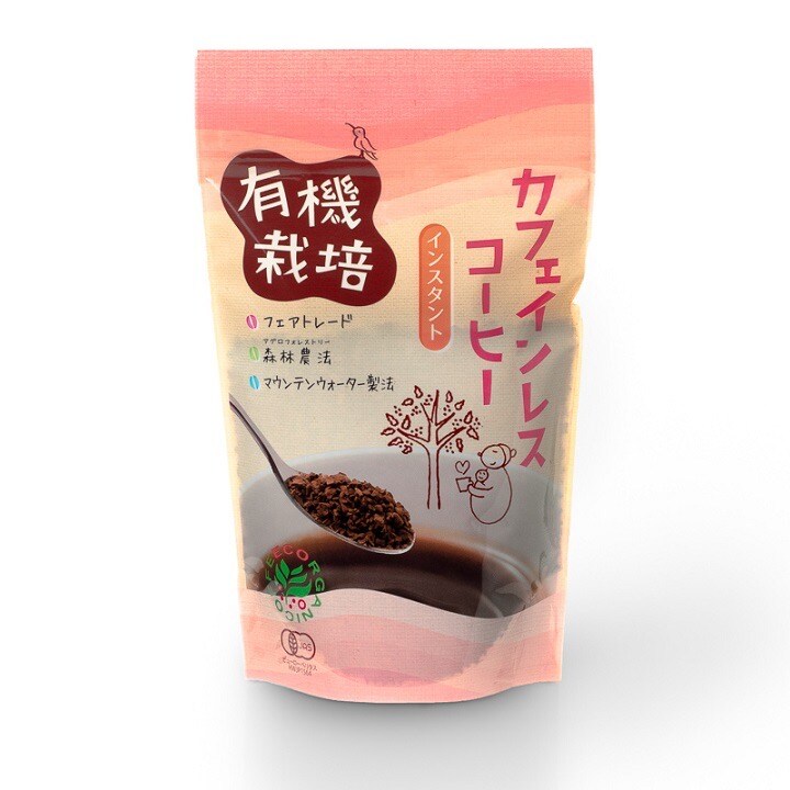 カフェインレスコーヒー（インスタント）100g 無農薬有機栽培