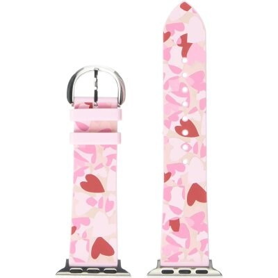ケイトスペード(kate spade)アップルウォッチ Apple Watch 38mm / 40mm シリコンバンド - ピンクハート