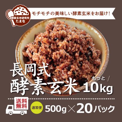 [送料無料]500g ×20パック長岡式酵素玄米