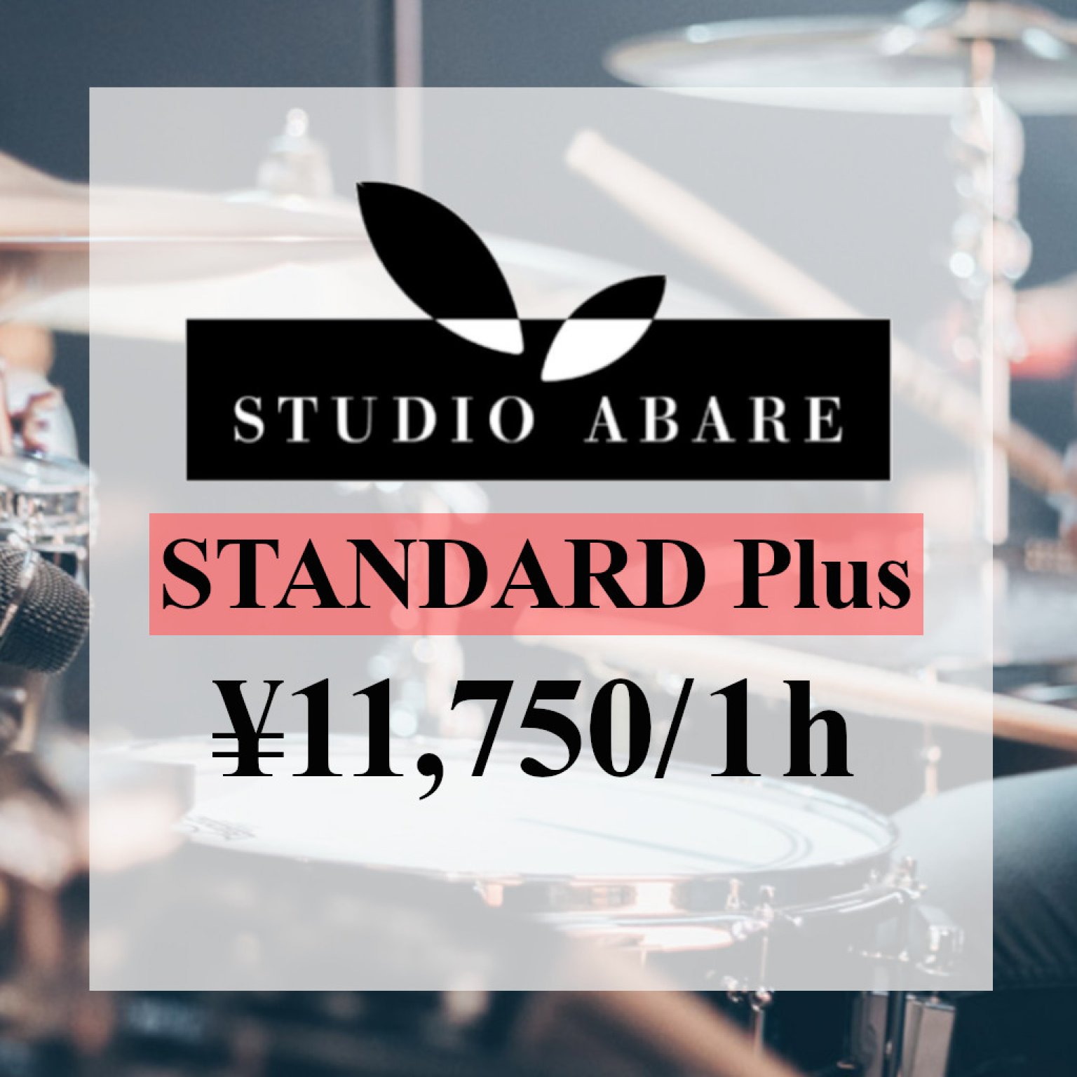 スタンダードプラスコース 月一回(60分) STADIO ABARE-Drum School