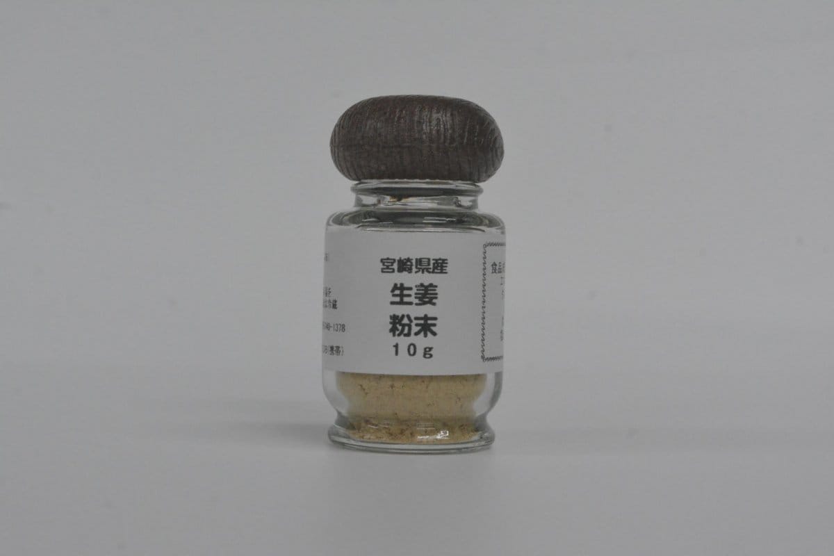 粉末生姜　宮崎県　小林市　１０ｇ　瓶入り　しょうが　ジンジャー