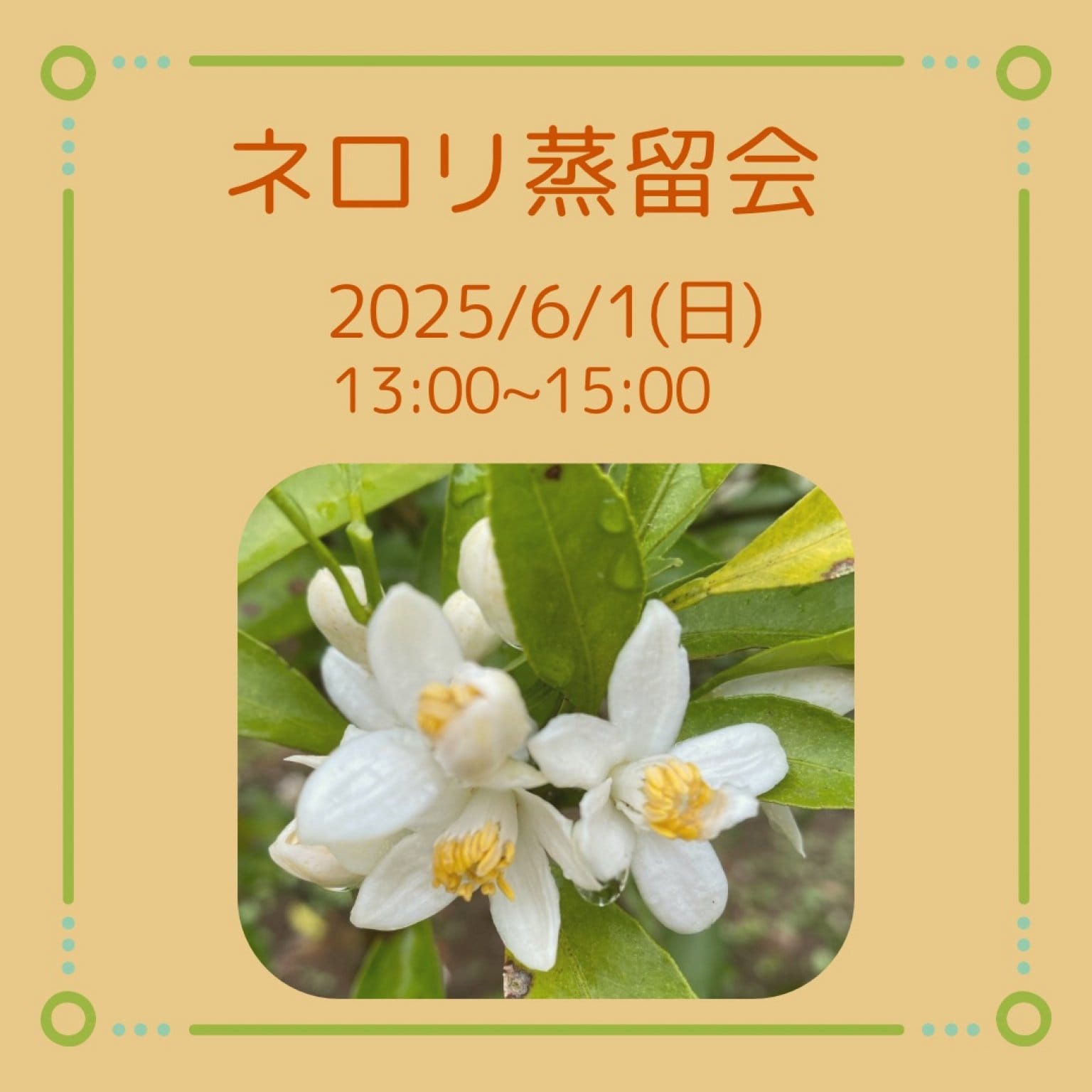 『ネロリ蒸留会』