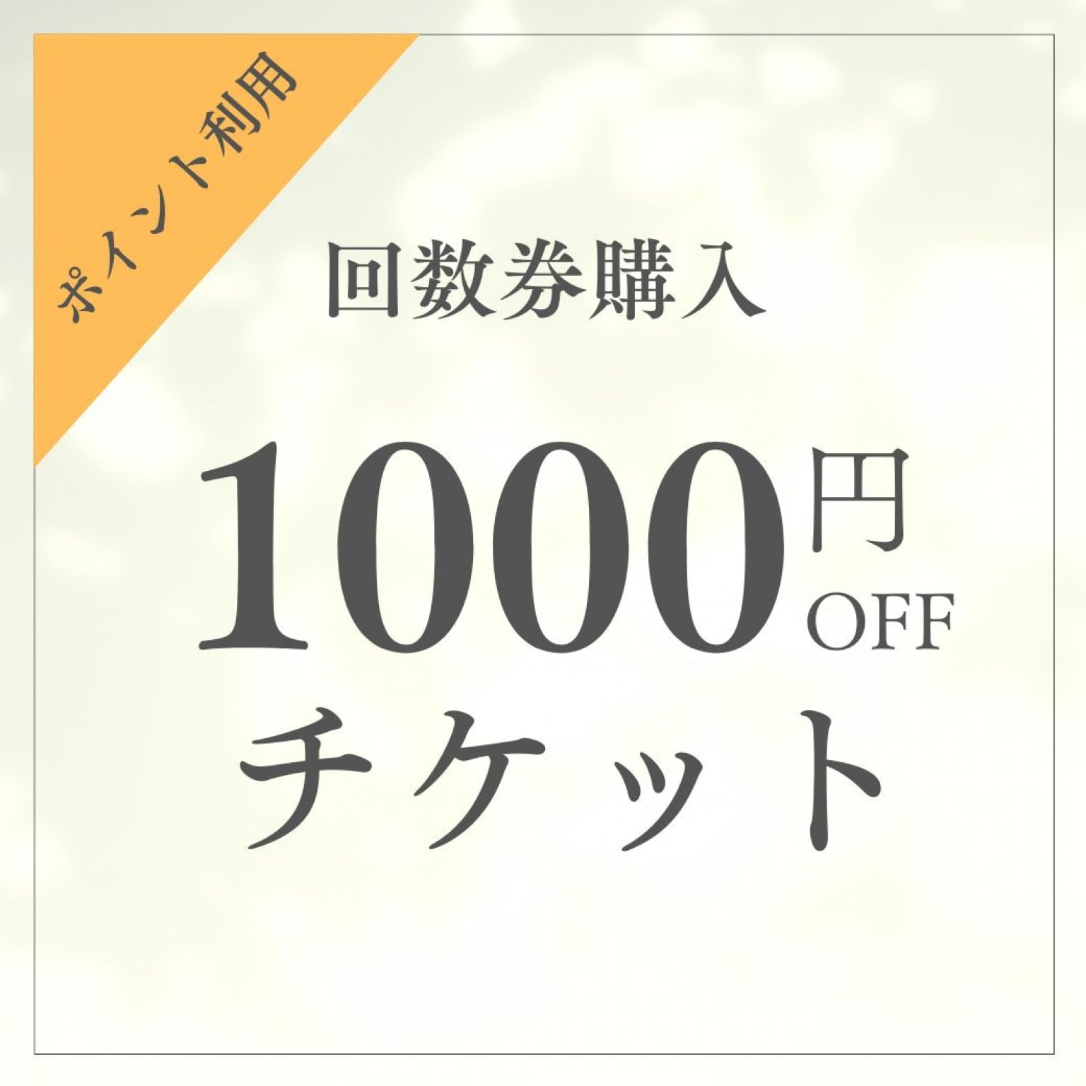 回数券　1,000円引きチケット