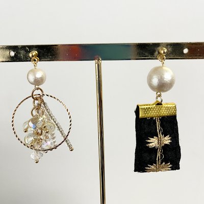 アシンメトリーピアス