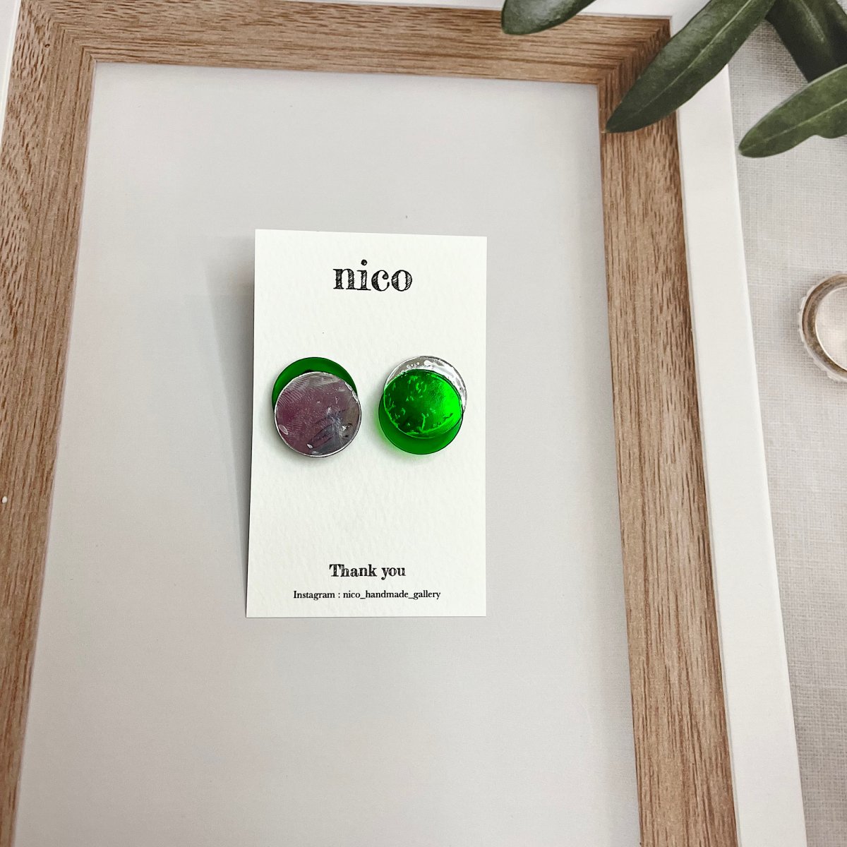 アシンメトリーピアス