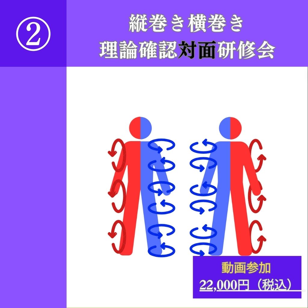 ②【動画視聴参加】縦巻き横巻き理論確認研修会 協会会員用 - 縦巻き横