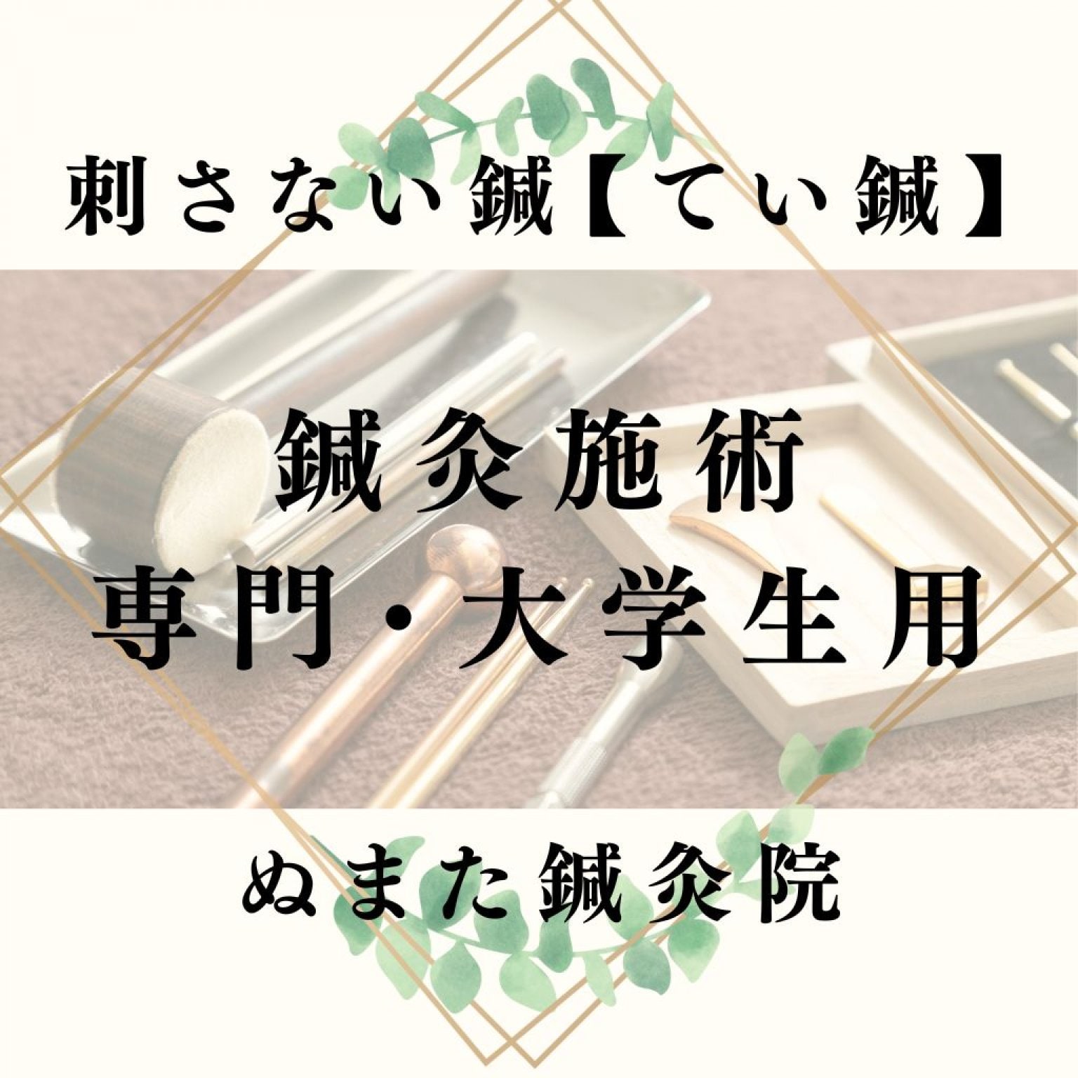 専門・大学生用　鍼灸施術チケット　ぬまた鍼灸院