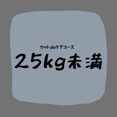 カットdeケアコース（25kg未満）