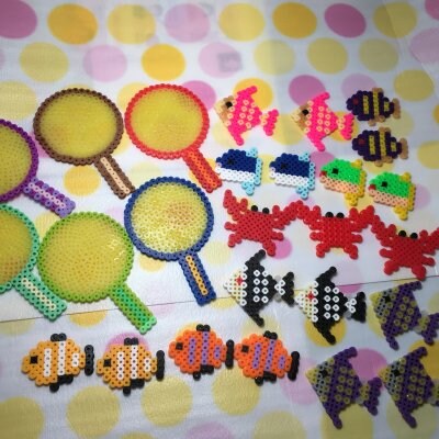 アイロンビーズ 金魚すくい 沖縄 育児 保育 手作り玩具 子育て相談 Fuku