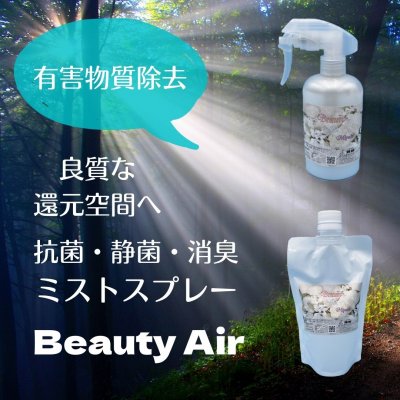 【天然抗菌クリーンミスト】【花粉症予防に】Beauty Air【ポンプ250ml＋詰め替え300ml】