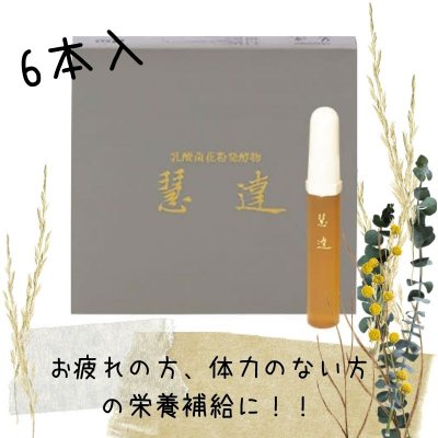 ＼高還元／飲む点滴！乳酸菌花粉発酵エキス 慧達 6本入