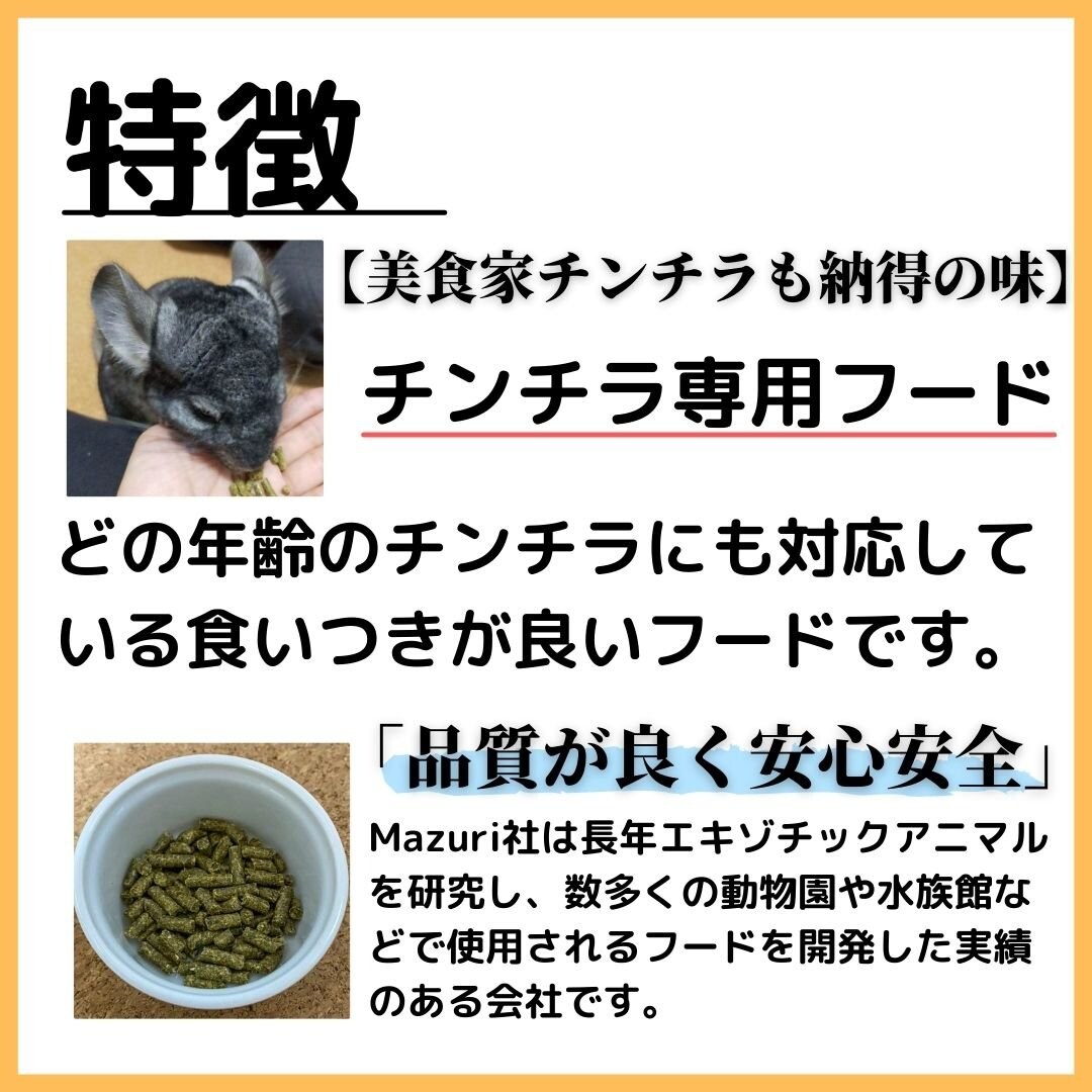 国内配送】 mazuri マズリ チンチラダイエット 100g 品番 5M0C 小動物